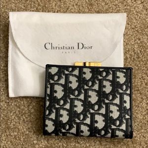 Christian Dior Black Monogram Wallet